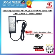 Samsung Notebook NP730U3E NP740U3E Series 7  19v 3.16A  3.0mm x 1.0mm Adapter