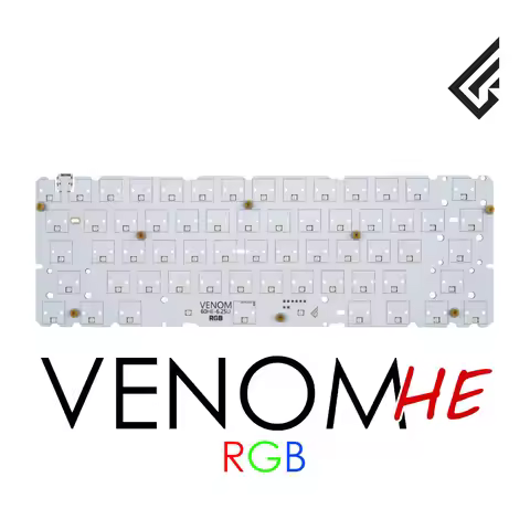 Geniune Geonworks Venom60HE RGB HE PCB Hall Effect Switch Magnetic Keyboard