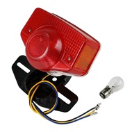 Motorcycle Brake Tail Light Tail Light Assembly with Bulb for Honda CT70 CT90 CT125 XL70 CL70 CL90 J