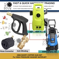 OEM COPPER SHORT GUN NOZZLE SET DEFENDER 1400W ENRICO EPC-6M HIGH PRESSURE WASHER WATERJET CLEANER E