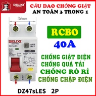 [chống sét] Aptomat RCBO 2P Chống giật Chống quá tải Chống rò rỉ Chống chập điện tất cả trong 1 của 