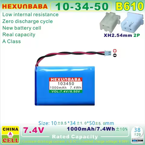 103450 523450-2S 503450-2S 7.4V 1000mAh Battery for SATLINK WS-6912 WS-6933 WS-6923 WS-6908 WS-6909 