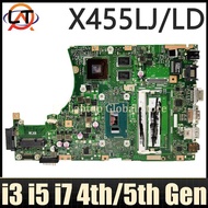 X455LJ Mainboard For ASUS X455LF X455L X455LD A455L F454L X455LA Laptop Motherboard I3 I5 I7 4th 5th