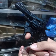 mainan fake pistol besi diecast metal ring caps doblis