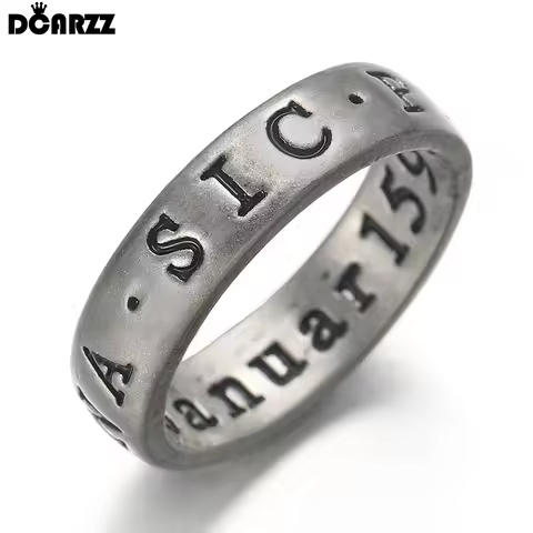 DCARZZ Classic Rings Nathan Delicate Ring Uncharted Easter Game Punk Gothic Jewelry Party Initial Ri