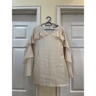 poplook beige blouse