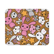 Kawaii Bunnies Skulls Pattern M2 Mouse Pad