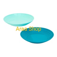 GREEN LEAF TOSCANA Round Plastic Plate 9" inch (4073) Round Concave Lucent Dinner Plate/