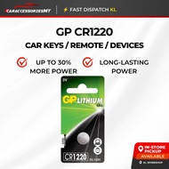 CR1220 GP Genuine Lithium battery Coin Cell 3V GP Lithium Coins Cells CR1220 caracc