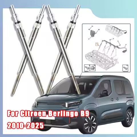 5V Diesel Heater Nickel Plating Glow Plugs For 1682276 1703269 1824690 9683195280 For Citroen Berlin