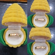 Gold Pipe Ring JumboRing Grade 375