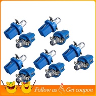10Pcs LED Bulb Meter Dash B8-5D T5 Lamp with Holder Blue Tuning Auto Car Light