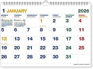 etranger di costarica 2026 Wall Calendar, A4, Visible, 8.3 x 11.7 inches (210 x 297 mm), CLK-A4-01 E