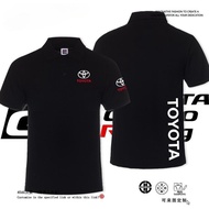 Ready Stock Short-Sleeved POLO Shirt Summer New Style T-Shirt Toyota Fleet Uniform GR Racing Lapel S