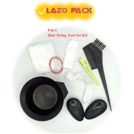 Disposable Hair Coloring Kit Reusable and Washable Hair Dying Set Salon Barber Self Use 8 in 1