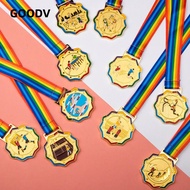 GOODV Award Medals, Competitions Prizes Games Souvenir Gold Award, Team Encourage Badge Metal Sport 