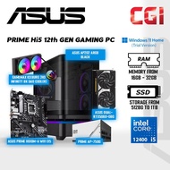 PRIME Hi5 12th Gen Gaming PC Set ( Intel Core i5 | Nvidia RTX5060 O8G | 16GB RAM | 500GB SSD | Win11