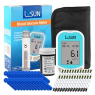 Fast and Accuracy Blood Glucose Monitor Test Kit, Diabetes Testing Kit with 50 Glucometer Strips, 50 Lancets and Lancing Device