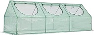 BPS 9x3x3 FT 3-in-1 Mini Greenhouse Kit, Small Greenhouse with Triple-Layer Window for All-Season Ve