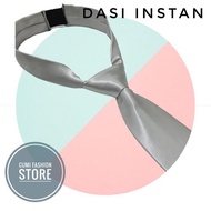 MERAH Red Instant Tie, Ready-to-wear Office Tie, 3 inch Red Plain Tie