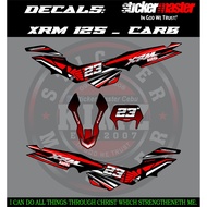 XRM 125 CARB DECALS V1