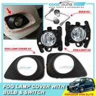 Perodua Viva Elite Foglamp Fog Lamp Bumper Lamp With Cover + Bulb
