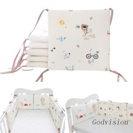 BB 6 Pcs Baby Soft Cotton Crib Bumper Newborn Bed Cot Protector Pillows Infant Cushion Mat Nursery Bedding