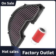 Reusable High  Air and Oil Filter Set for Qianjiang  921 QJ900GS-8D Motorcycle Air Filter Intake Cle