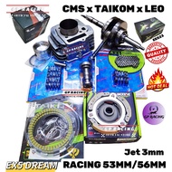 Package Ex5 dream / Wave100 Racing spec 53mm 56mm // Crankshaft Jet 3mm (CMS x TAIKOM x LEO) "GP RAC