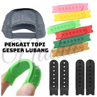 SEPASANG PENGAIT STRAP TOPI GESPER LUBANG UNTUK TOPI TRUCKER BASEBALL DLL