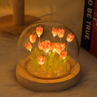 (FREE GIFT BAG) DIY Handmade Colorful Tulip Night Light for Living Room Bedroom Decoration as a Mean
