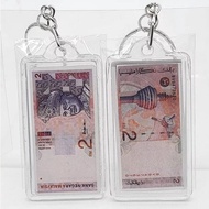 TERMURAH Keychain duit kertas rm2,rm1,rm50