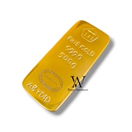 Antam 500g Gold Bar Miniature Solid Brass Material 1 Pcs