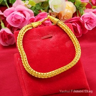 Vietnam Sand Gold Jewelry Men's Keel Chain Necklace Gold-Plated 24K Imitation Bracelet FEXU