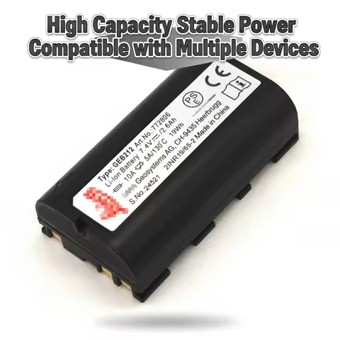 7.4v 2600mAh Battery GEB212 for Leika TS02 TS06 TS09 TS11 TS12 TS15 TS16 Total Station RX900 RX1200 