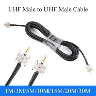 1-30m RG58/50-3 RF Coaxial Cable UHF Male to UHF Male Extension Cable For 4G LTE Cellular Amplifier 