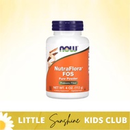 Little Sunshine | NOW Foods, NutraFlora FOS, Pure Powder, 4 oz (113 g) Prebiotic Fiber