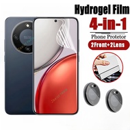 Hydrogel Film 4in1 for Honor X9d 5G Screen Protector Soft Fibre Glass Rear Camera Lens Film