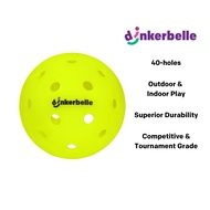 Pickleball Indoor Outdoor Ball 40 Holes Tournament & Competitive Grade by Dinkerbelle (Franklin X40)