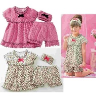 Girls Suits 3 in 1 Polka Dot leopard Pattern 2 Color Options Code ST553