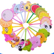 [GS] Fan Gel Pen Animal & Fruit Fan Pen/ Cute Character Fan Pen/ Souvenir