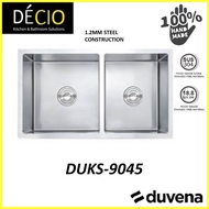 DUVENA HAND MADE UNDERMOUNT STAINLESS STEEL SINK DUKS-9045