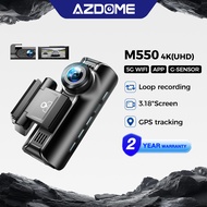 AZDOME M550 PRO-2CH 4K 5GHzWIFI+APP Built-in GPS loop recording Image distortion correction function