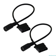 dingdongaa 27cm PVC Power Conversion Cable For Computer Admirers DC5 5x2 1mm To Link