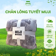 Muji Premium Snow Fur Blanket, first-class product, size 2mx2m2, weight 1.7kg, Super Soft and Smooth