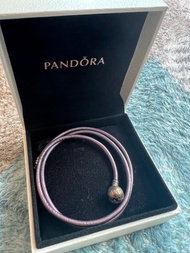 Pandora leather bracelet 皮手繩