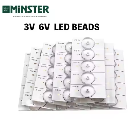 3V 6V SMD Led Lamp Beads LEDs for TV LED Backlight Strip Bar Repairing with Optical Lens 32-65 Inche