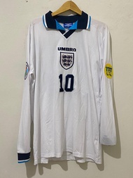 Jersey England Inggris Euro 1996 Rare Vintage Retro