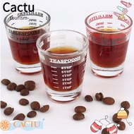 CACTU Shot Glass Measuring Cup, Heat Resistant Espresso Essentials Espresso Shot Glass, Replacement Universal 60ml Coffee Measuring Glass