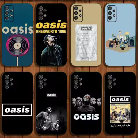O-Oasis-s B-Band Phone Case For Samsung Galaxy A13,A21s,A22,A31,A32,A52,A53,A71,A80,A91 Soft Black C